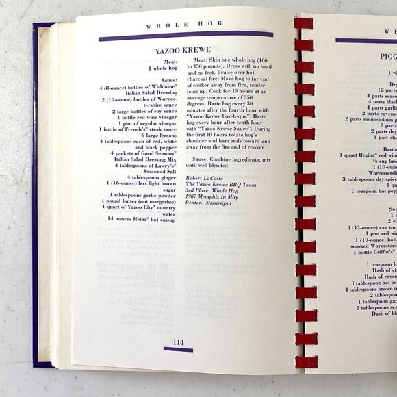 Memphis in May Cookbook 1989 Volume One Southern Food Recipes Tennessee - Picture 7 of 9